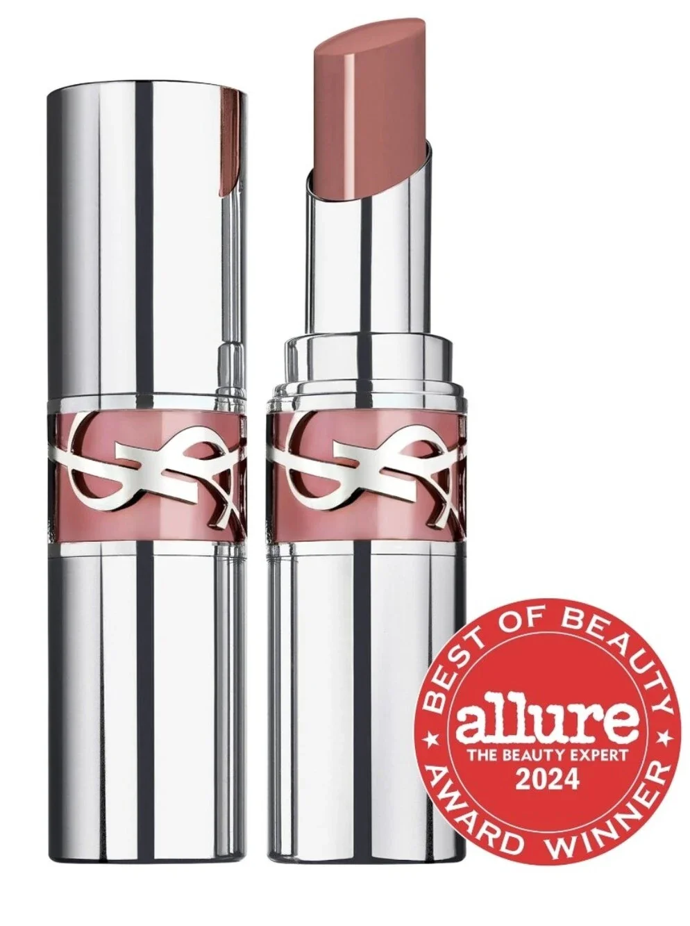 YSL Love Shine High Shine Caring Lipstick: Wet Guava 214, .11oz (Full Size), NIB